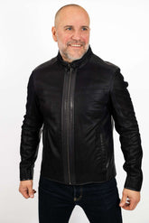 Men's leather jacket Migel